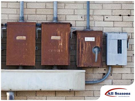 electric panel box cover is rusty|damaged electrical panels repair.